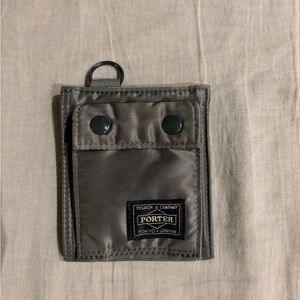 Porter Tokyo Japan Men's Gray Nylon Wallet